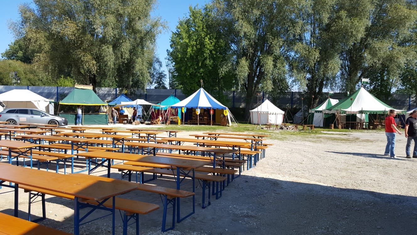 Während des Aufbaus